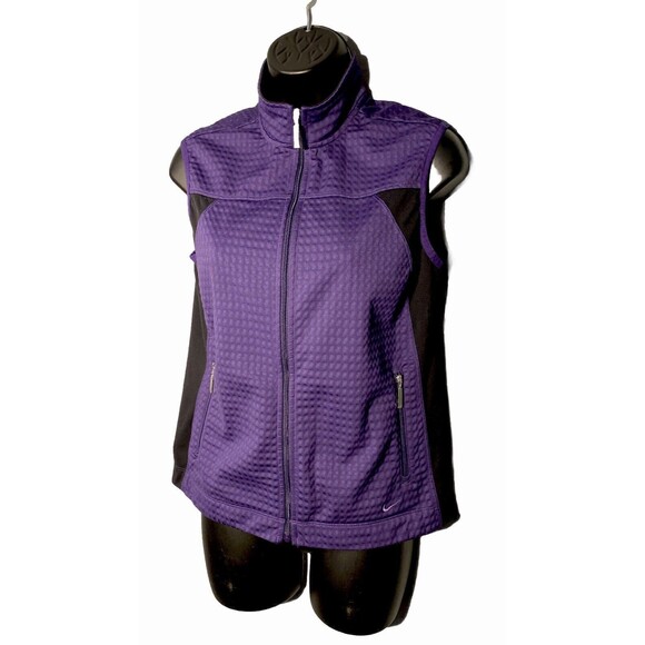 Nike Golf Vest Fit Dry Purple SP 4-6 Womens Golf Front Pockets Full‎ Zipper - Picture 1 of 6